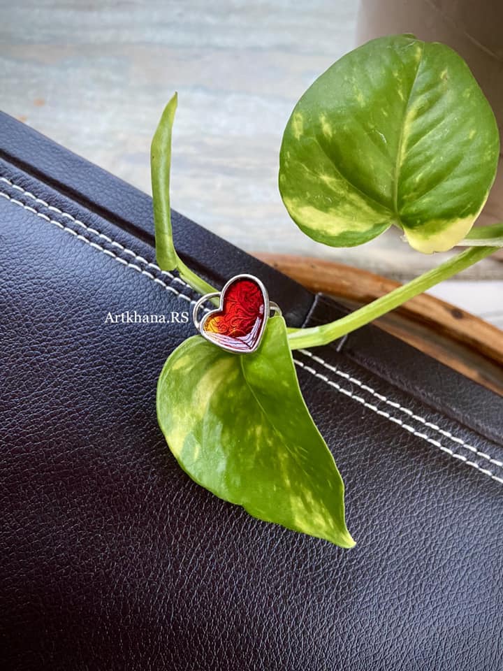 Red heart ring