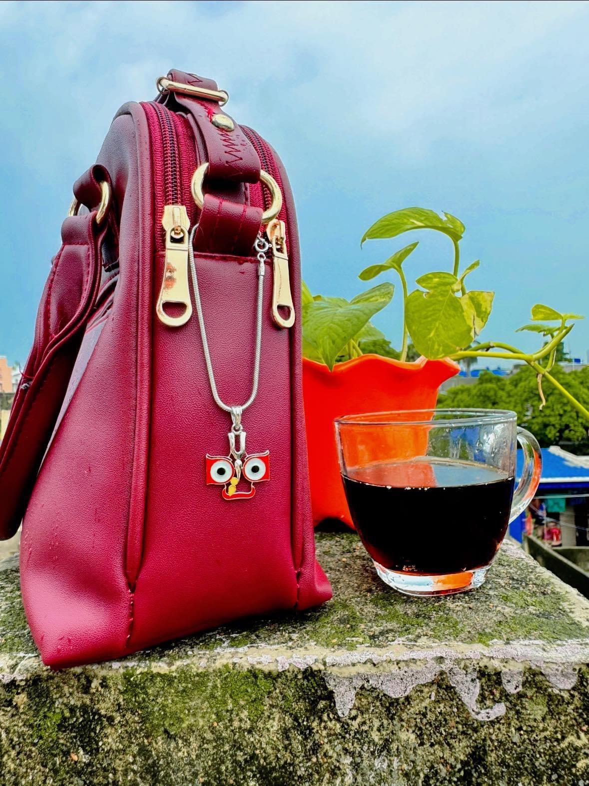 Jagannath eye pendant charm wristlet