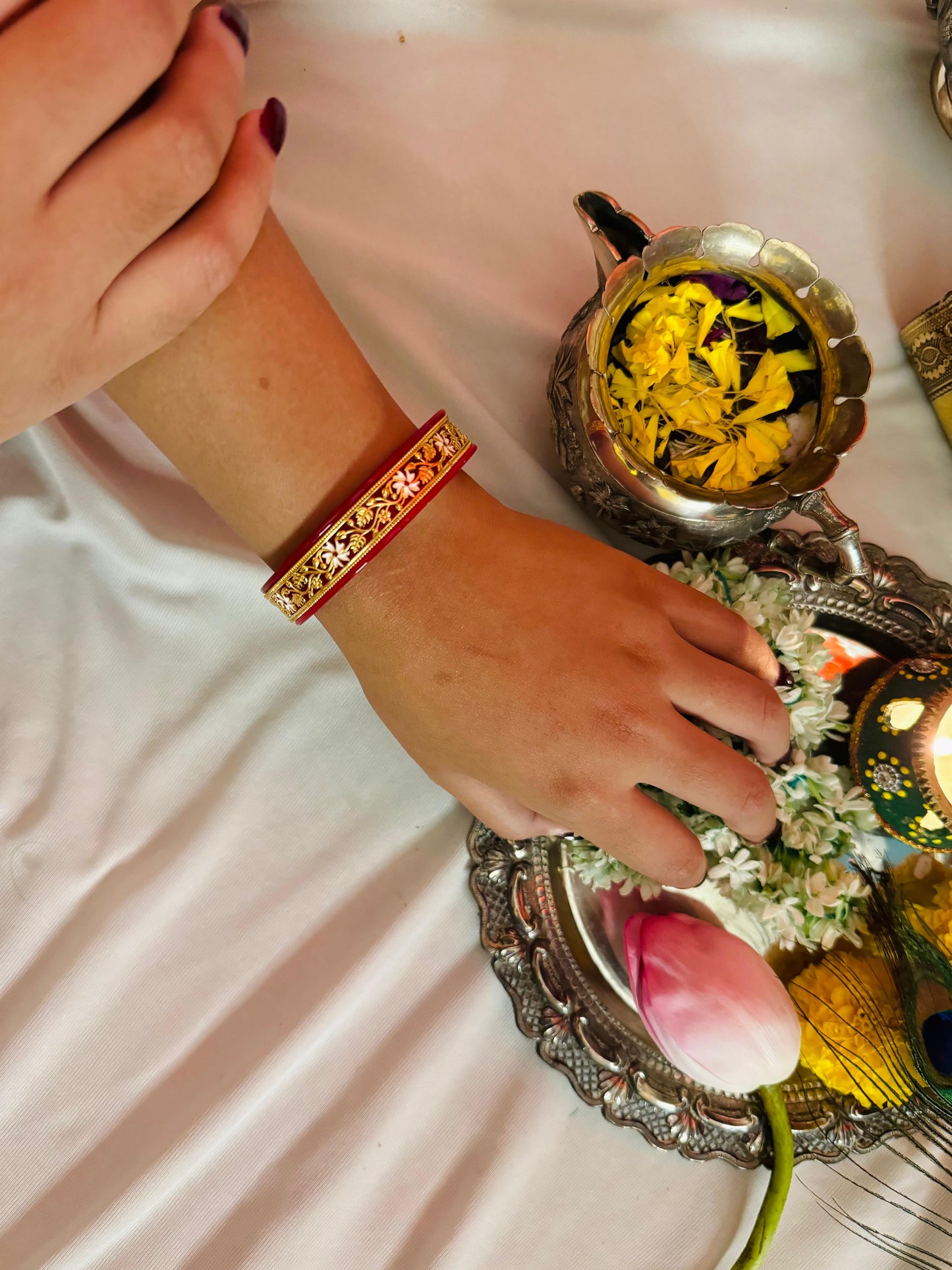 Shiuli chur pola bangle