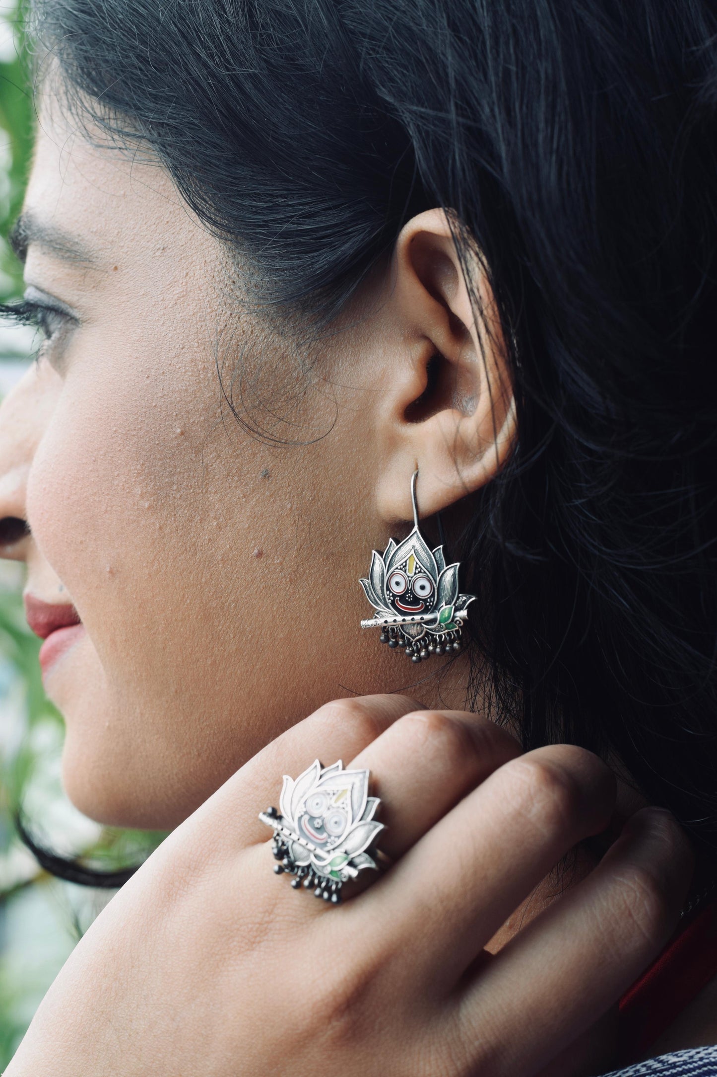 Jagannath lotus Earring (Dangler)