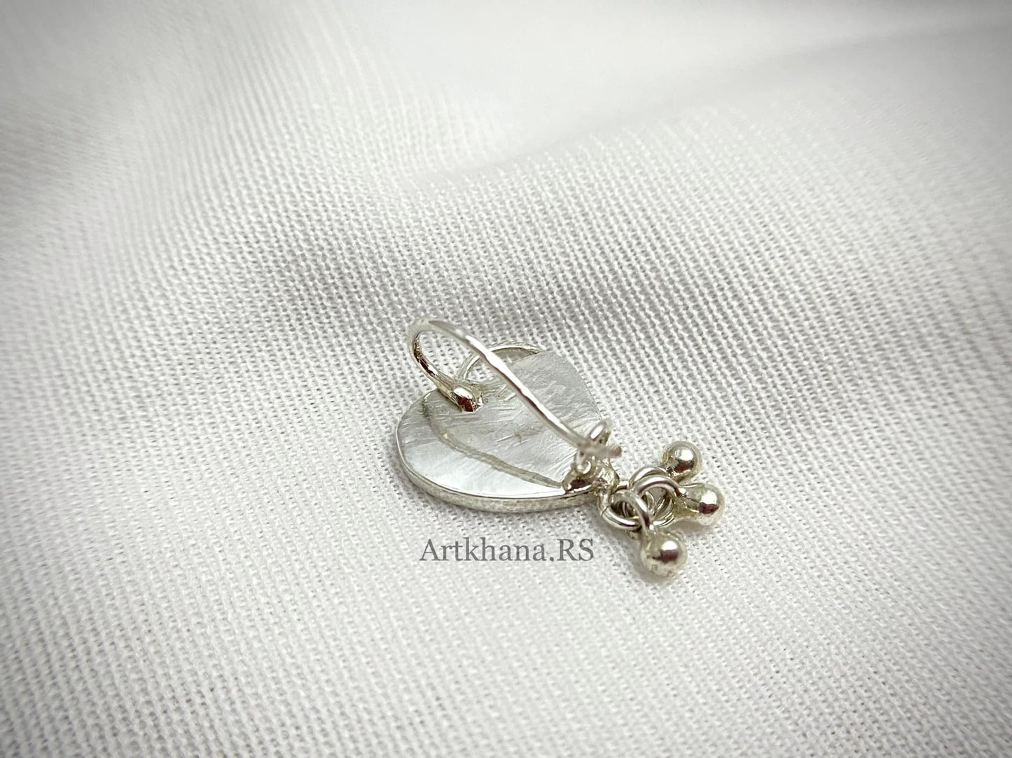 Red heart nose ring