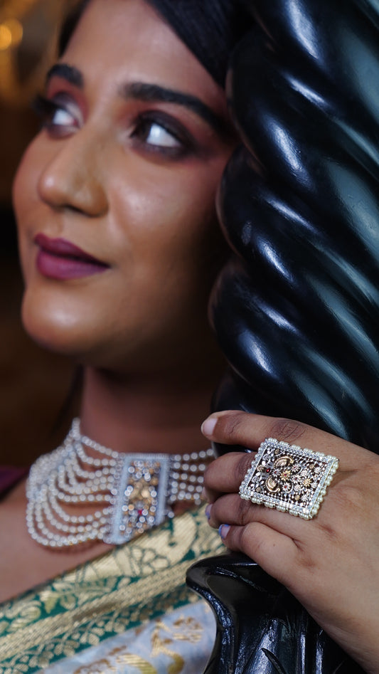Peacock jal work ring