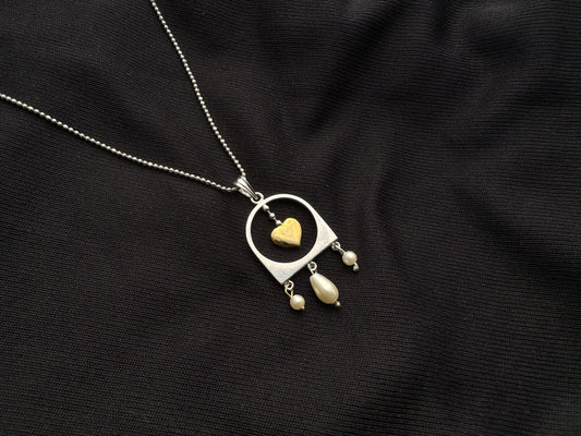 Gold heart pendant