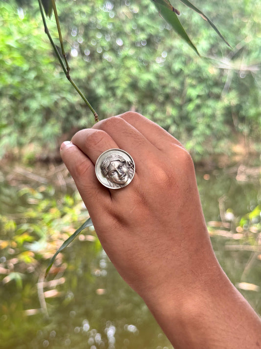 Ma Durga coin ring