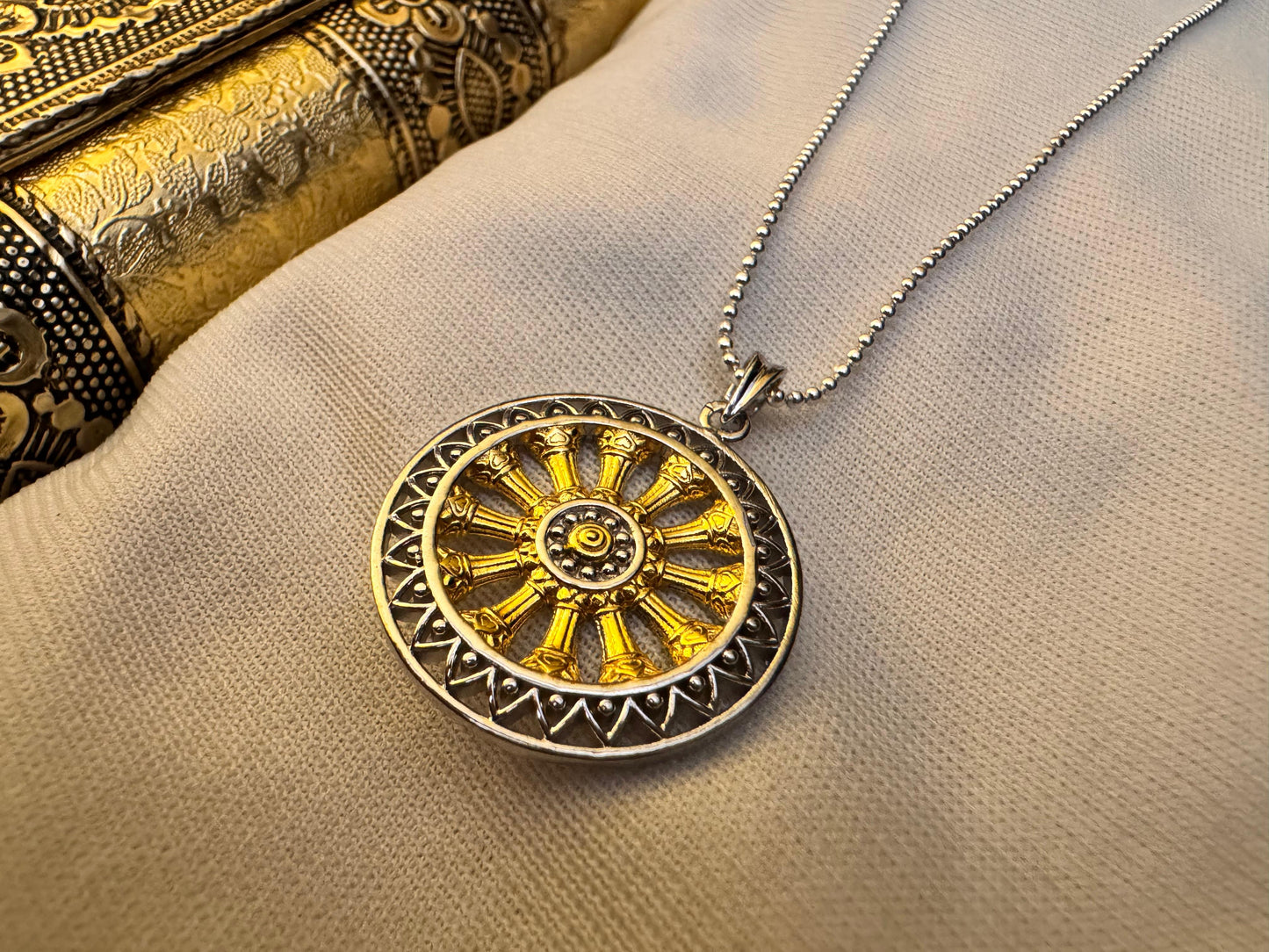 Jagannaths chariot wheel pendant