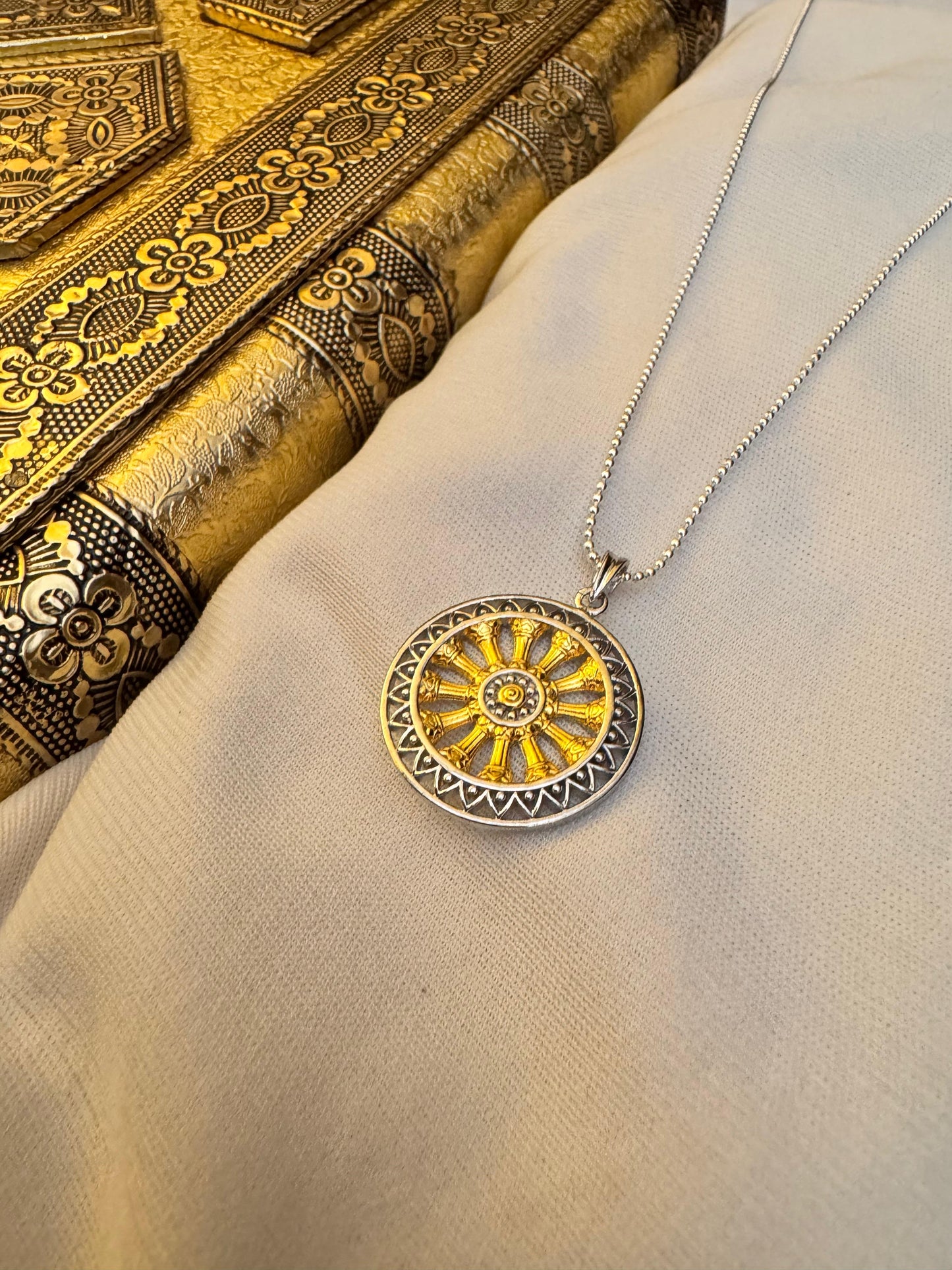 Jagannaths chariot wheel pendant