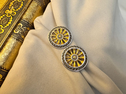 Jagannath's chariot wheel earring