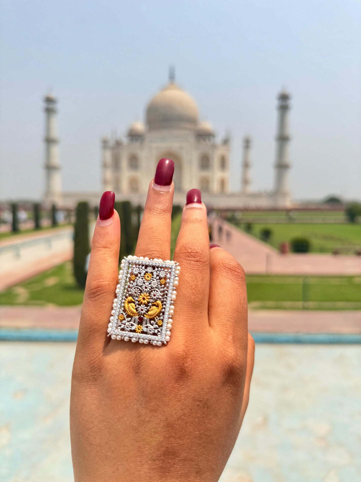 Peacock jal work ring