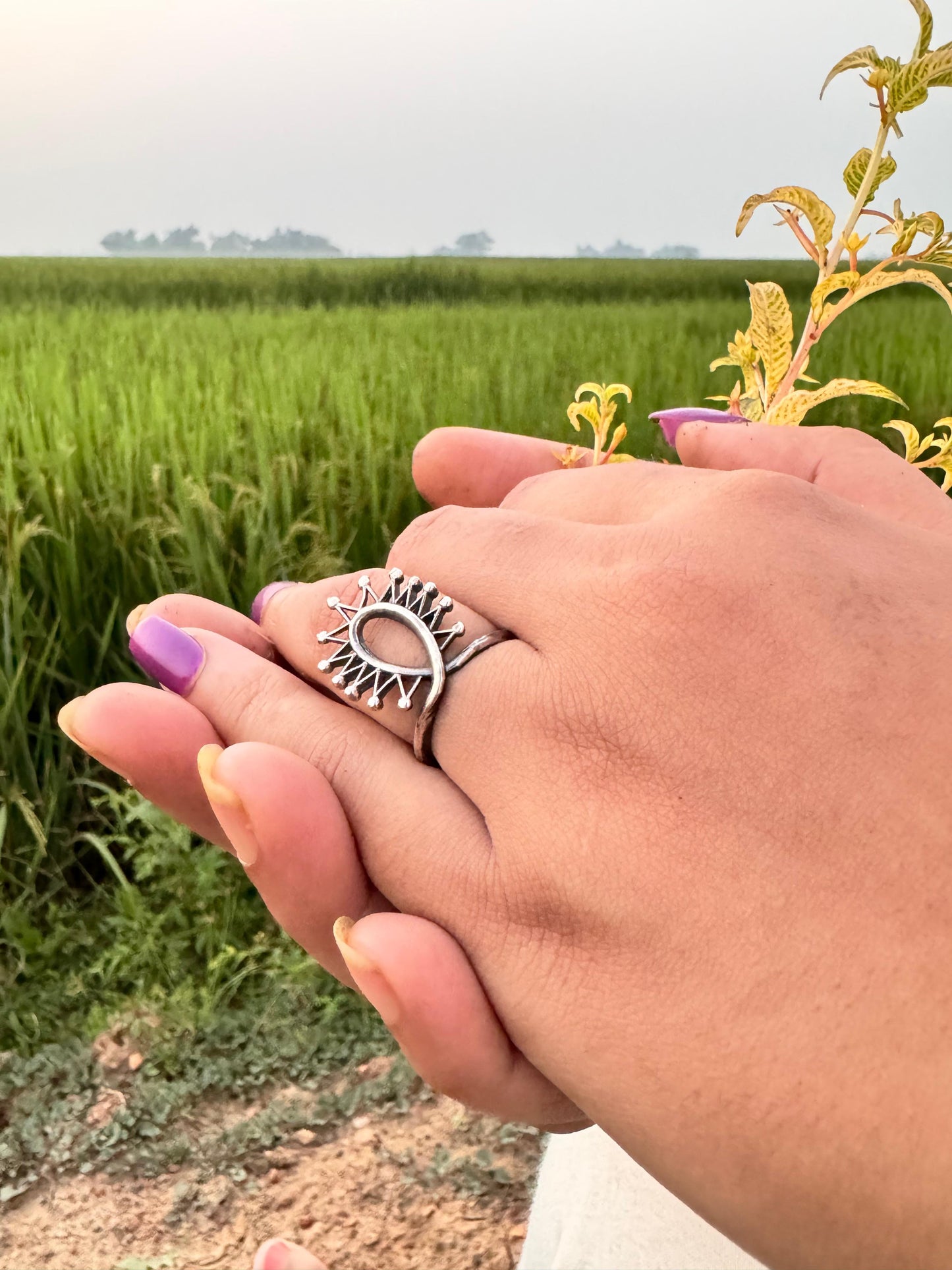Boho spike ring