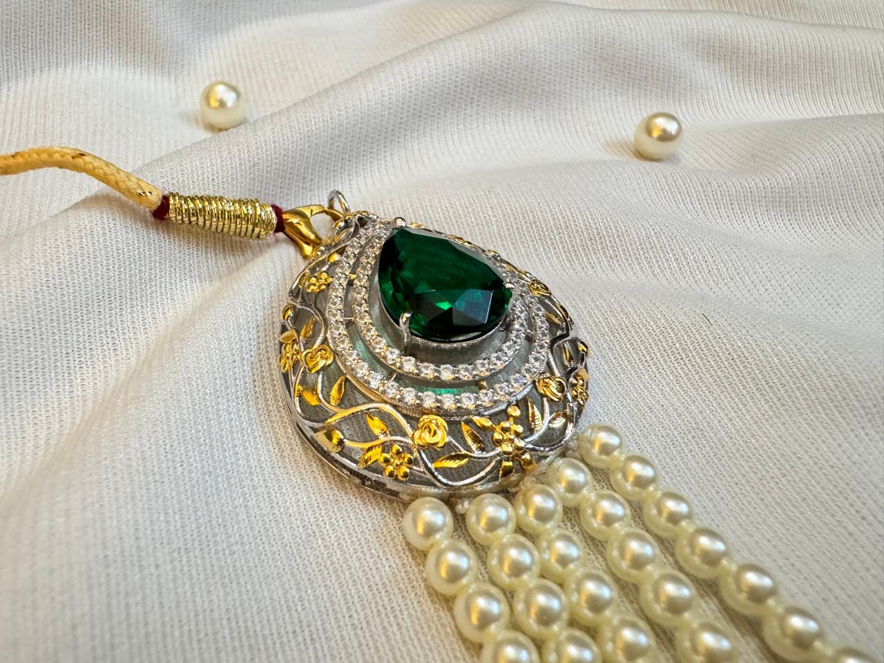 Pearl mala necklace