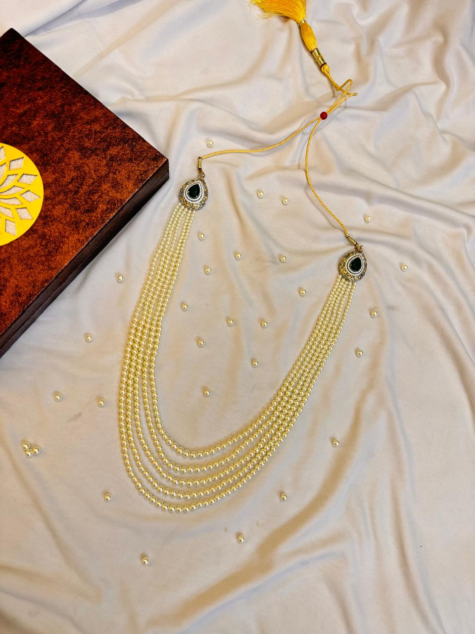 Pearl mala necklace