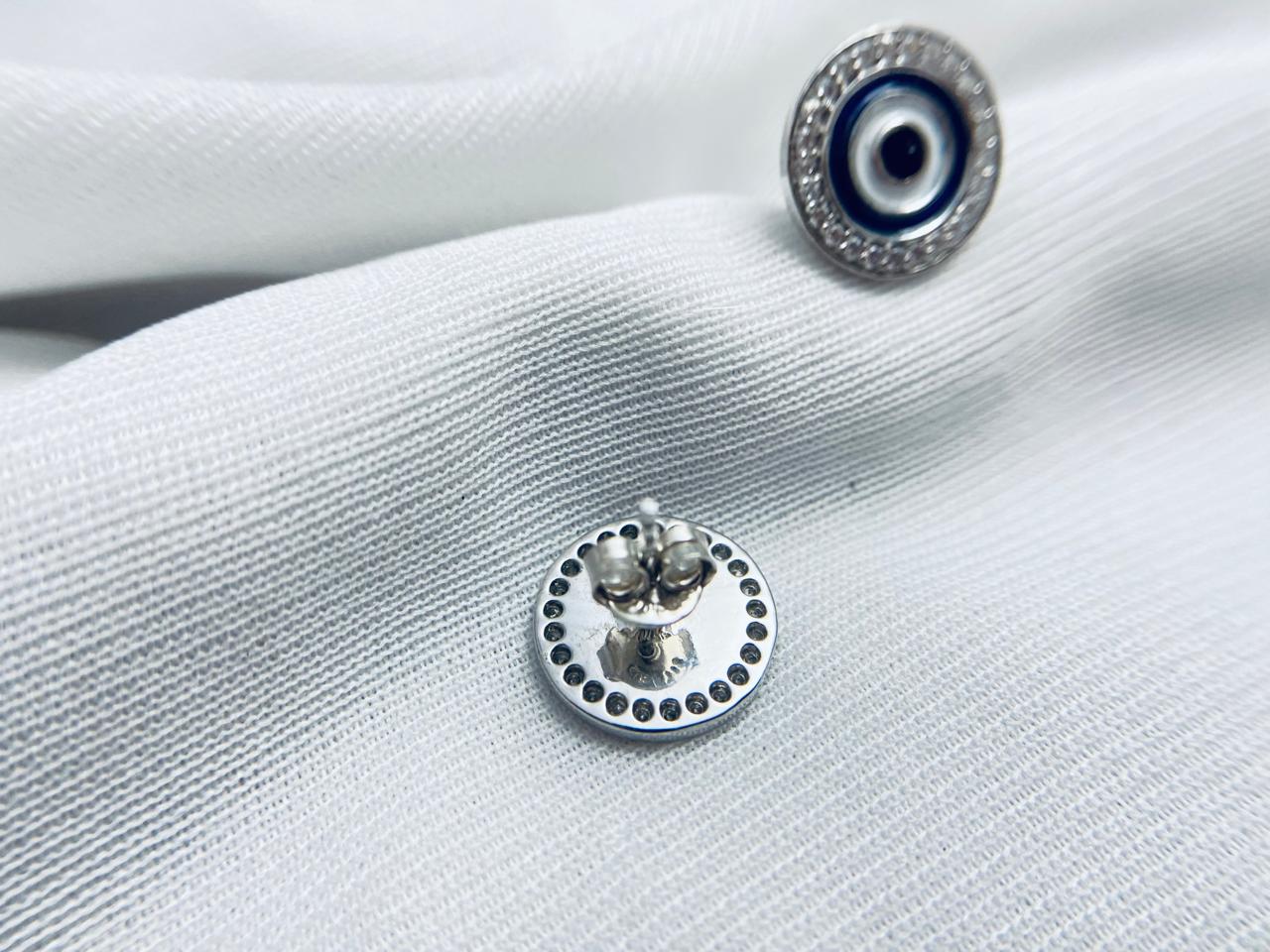 Evil eye earring