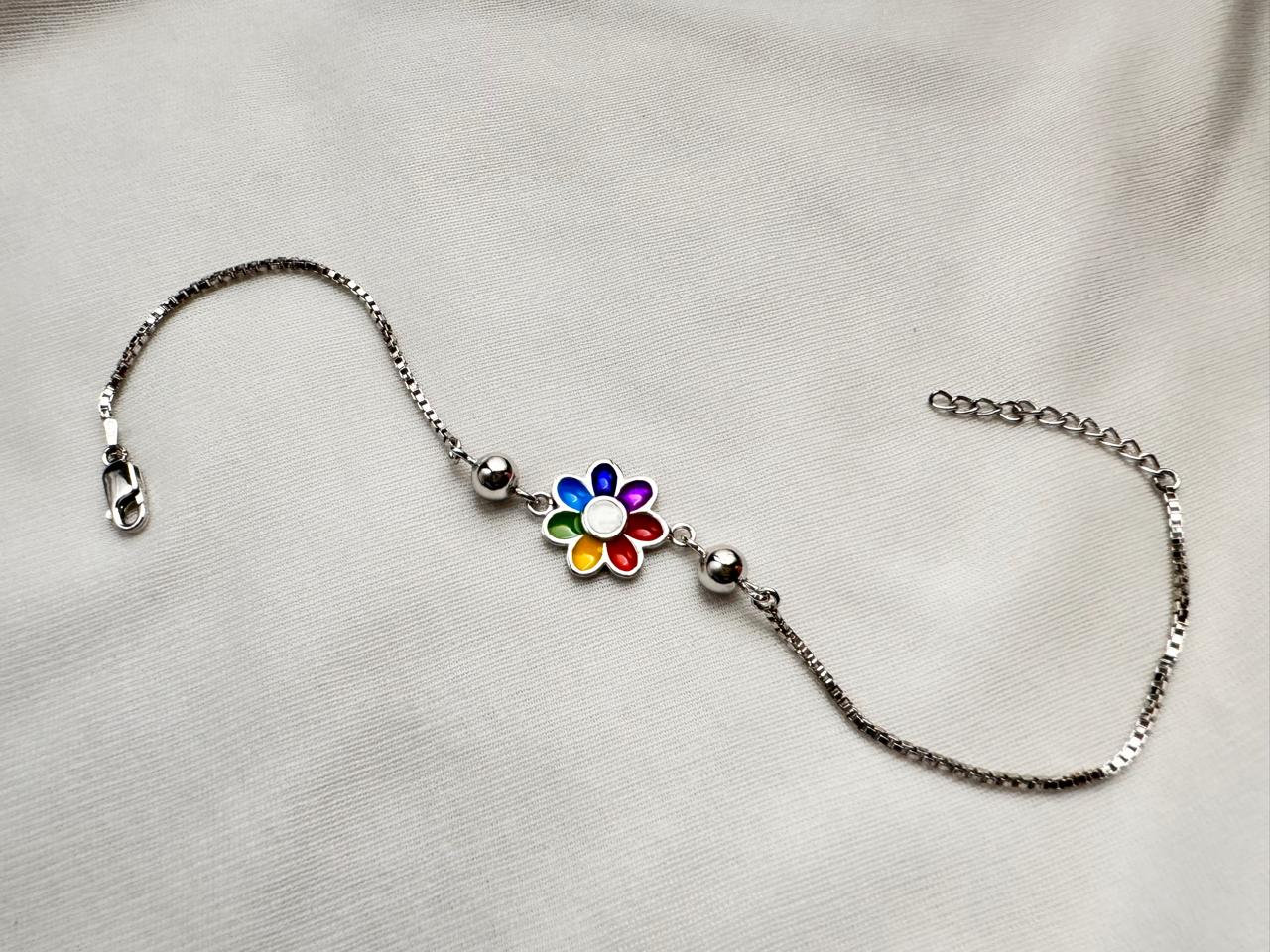 Rainbow anklet