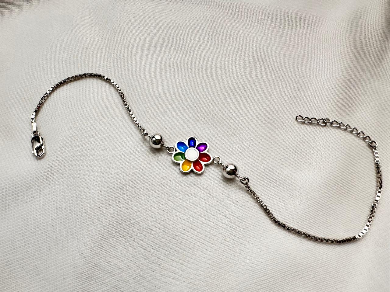 Rainbow anklet
