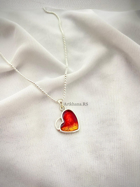 Red heart pendant