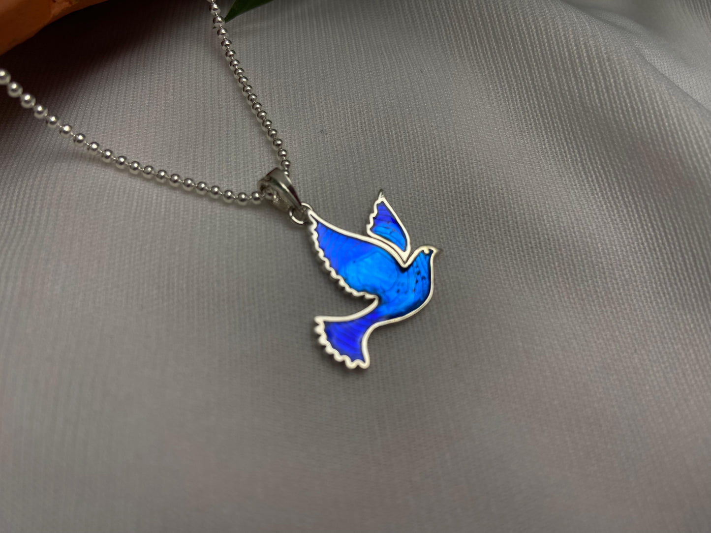 Blue bird pendant