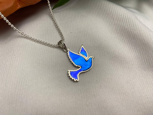 Blue bird pendant