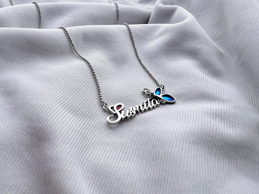 Personalized name pendants with chain