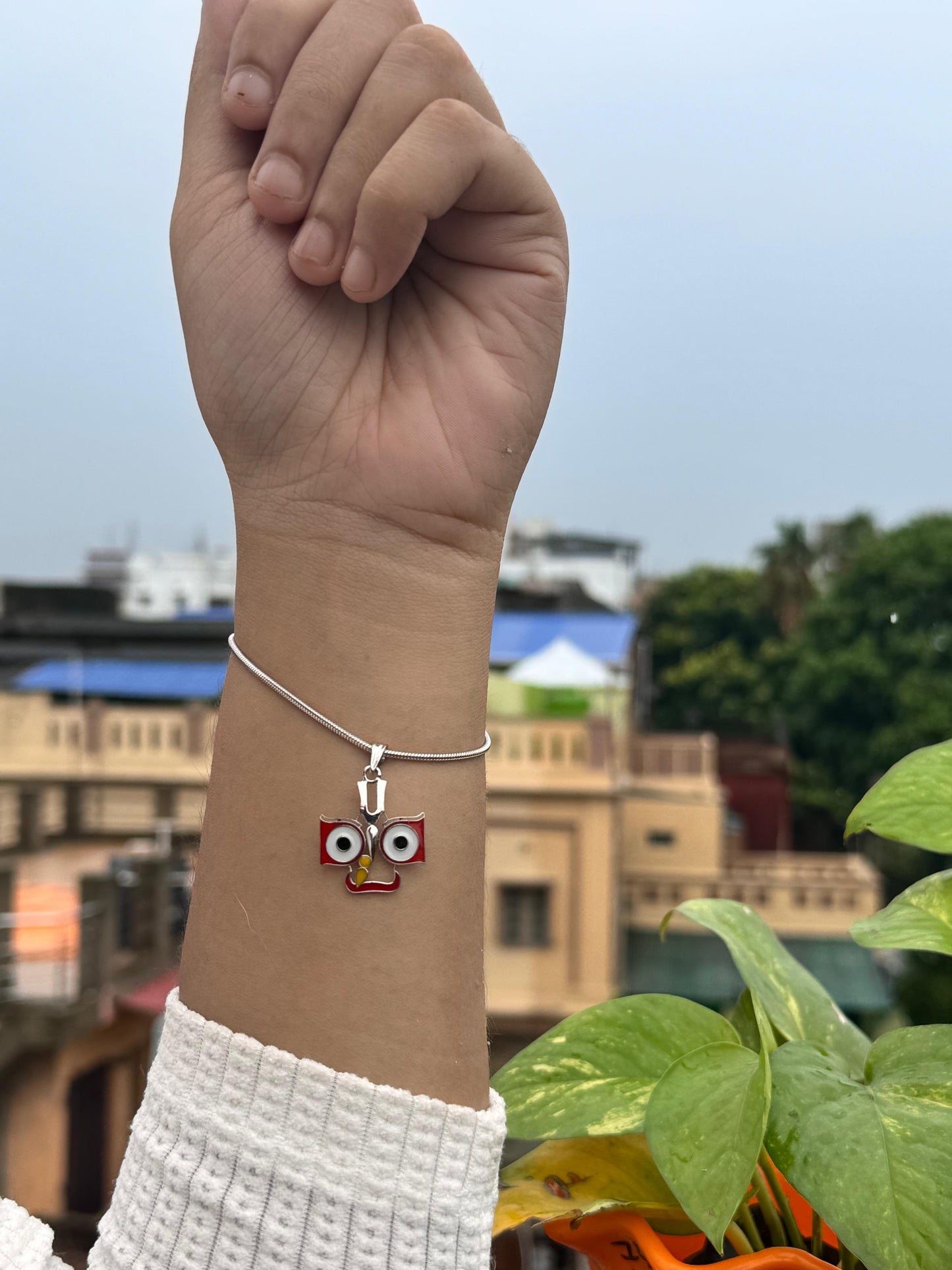 Jagannath eye pendant charm wristlet