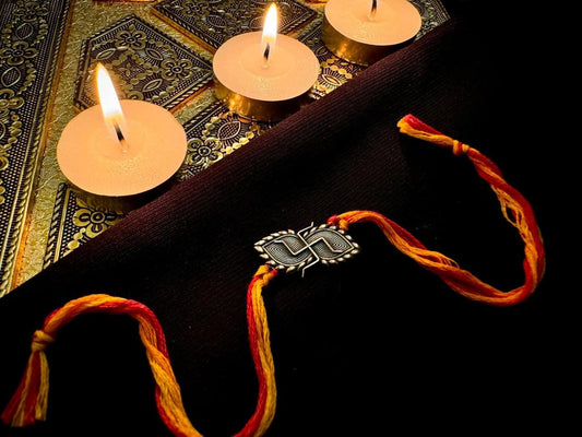 Swastik leaf rakhi