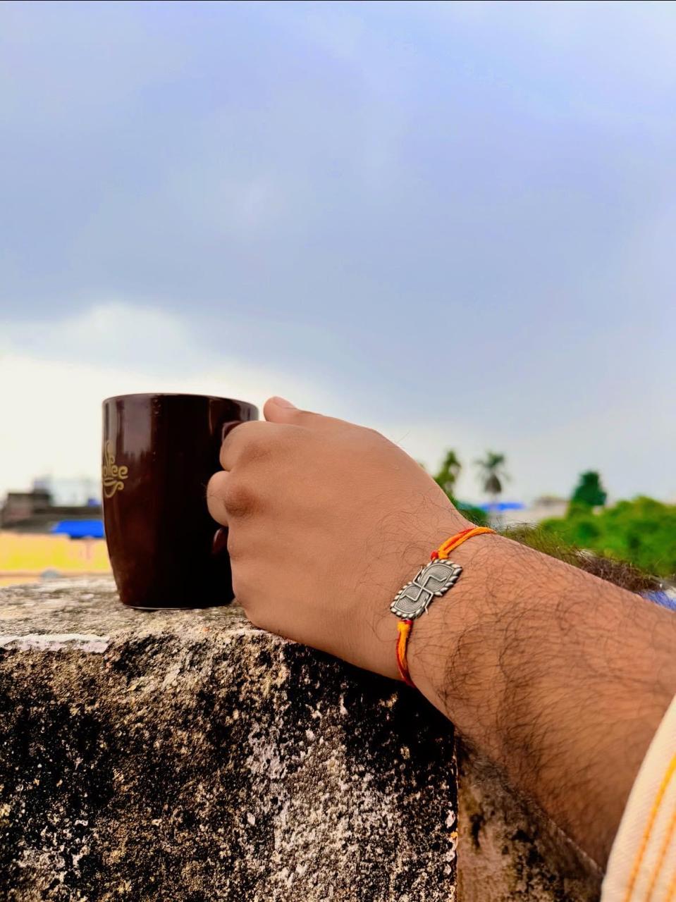 Swastik leaf rakhi