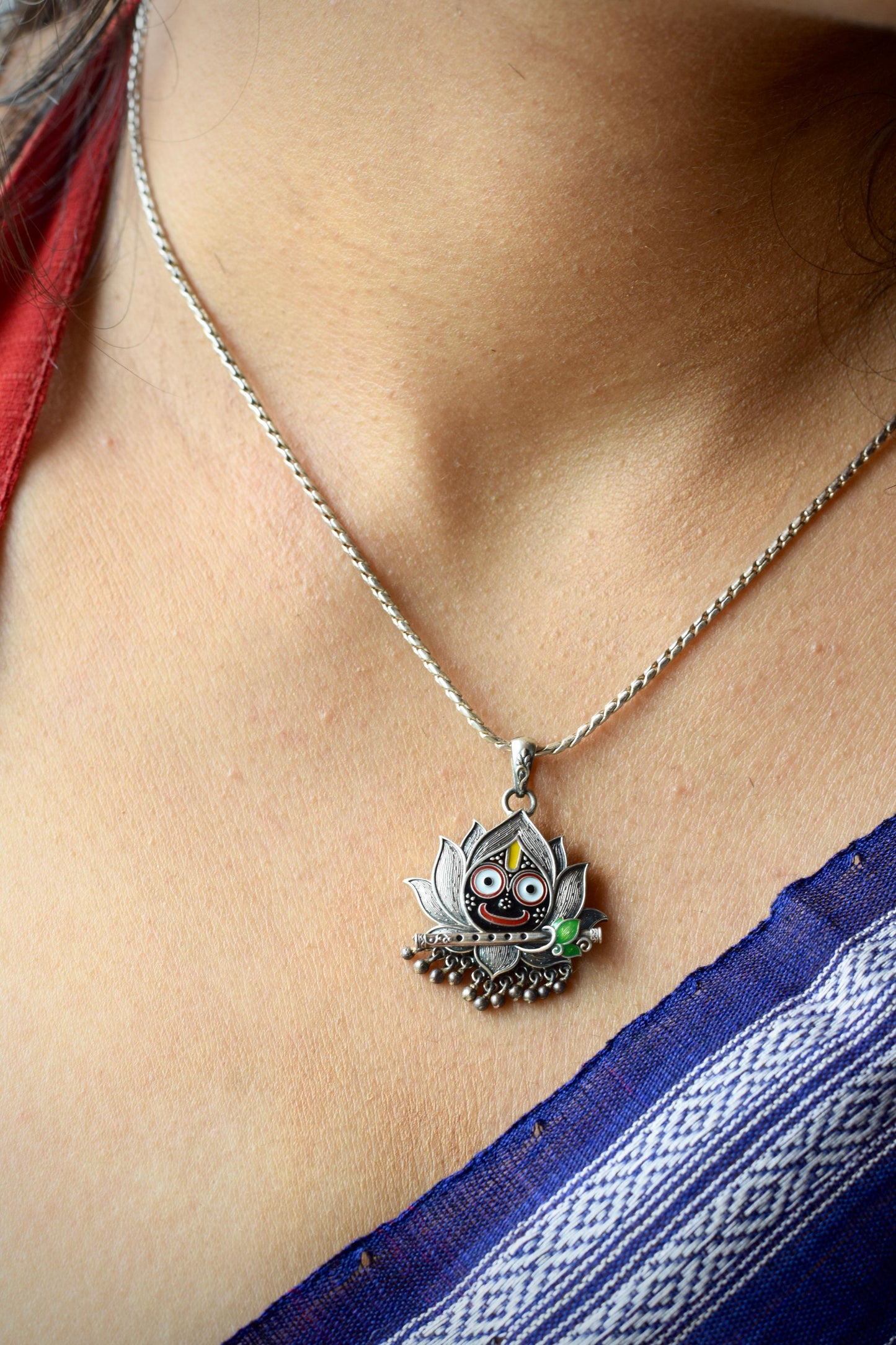 Jagannath lotus pendant