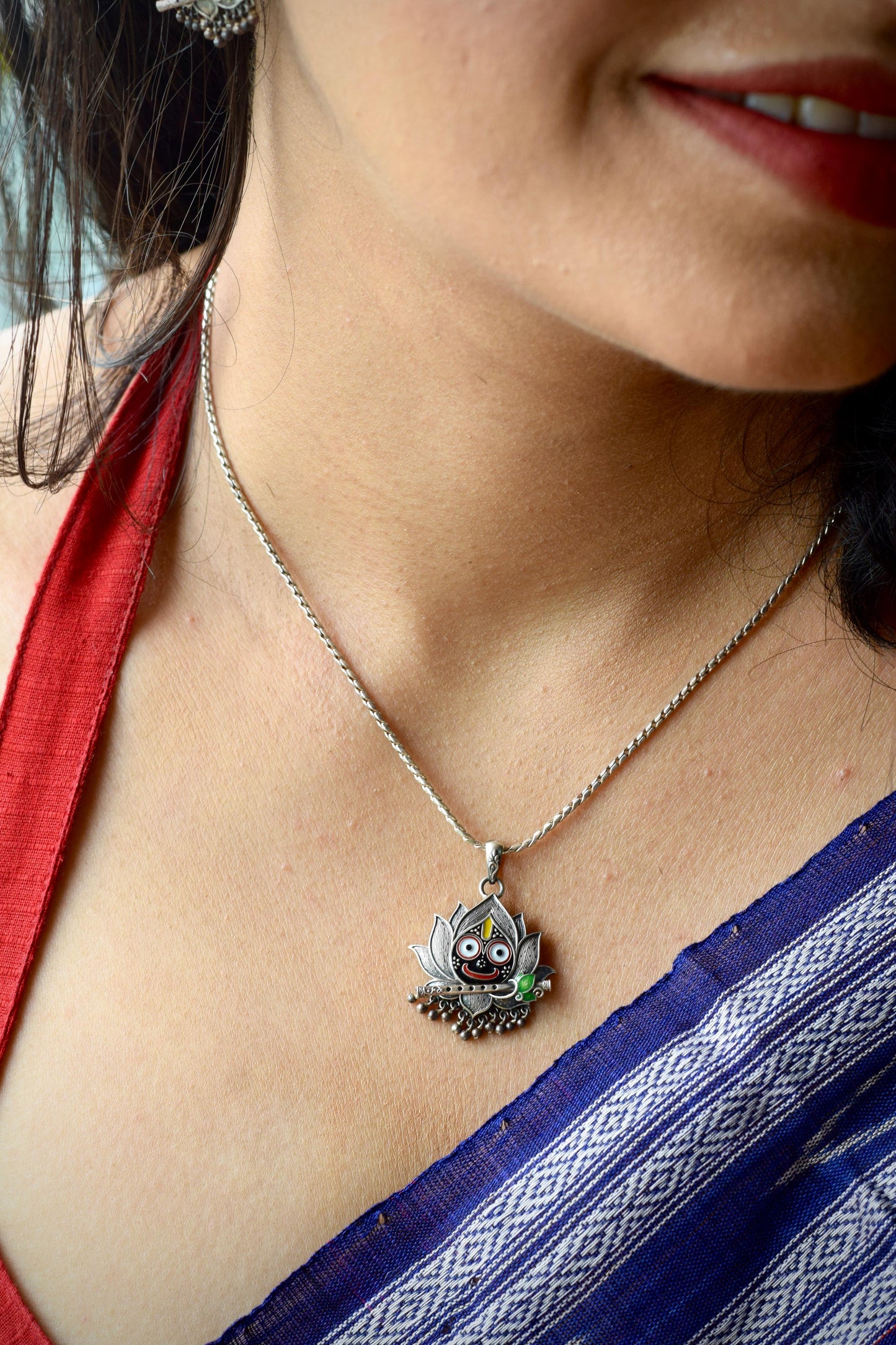 Jagannath lotus pendant