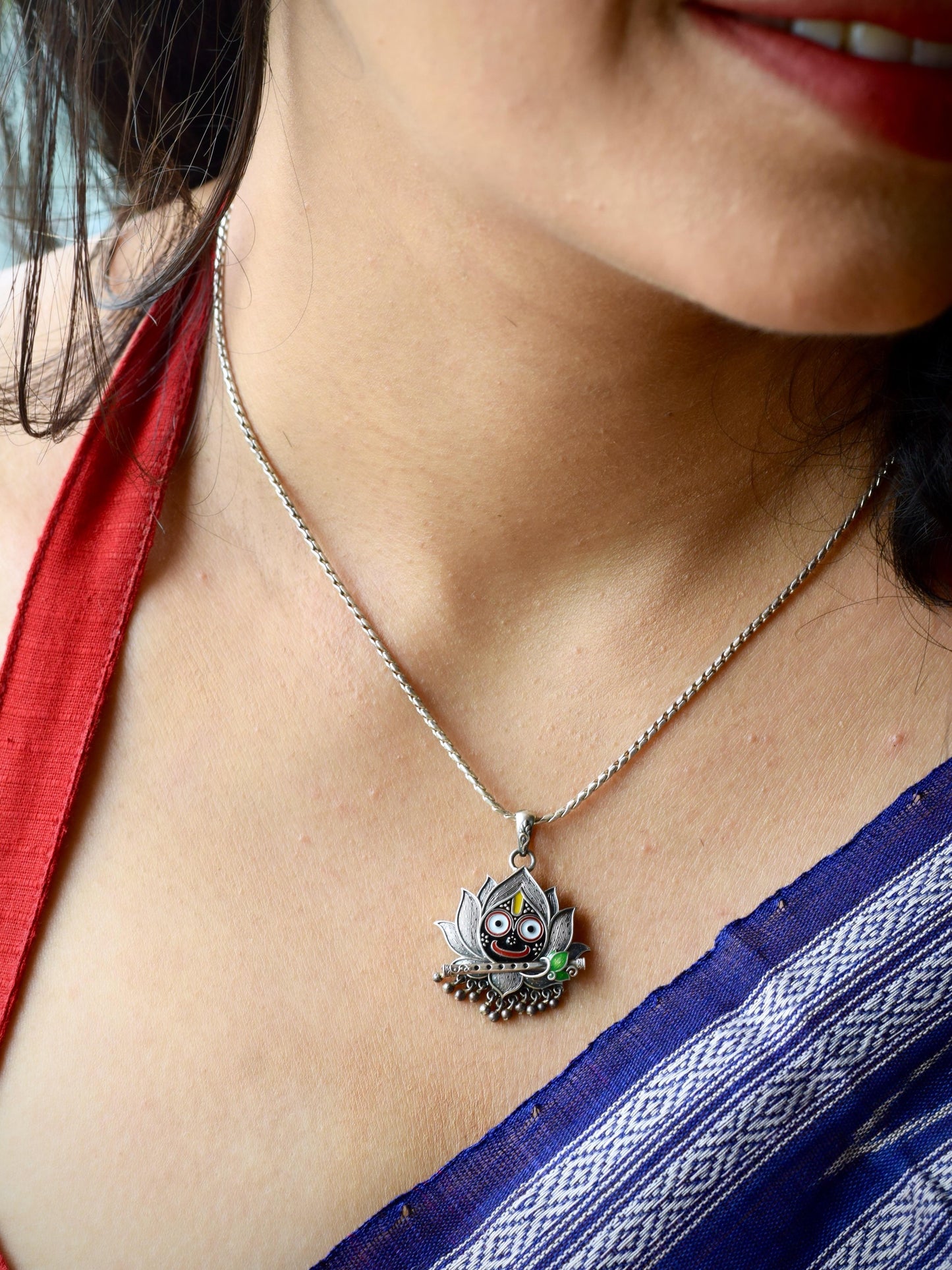 Jagannath lotus pendant