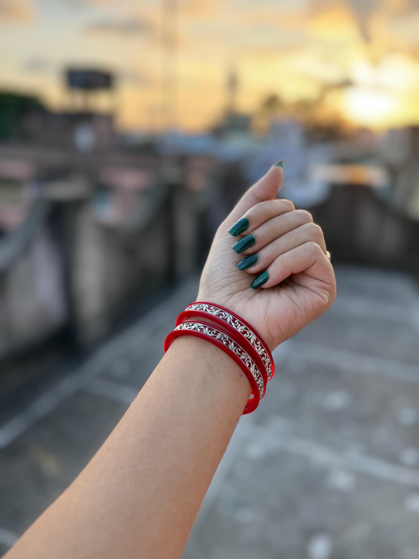 Dhaner-shish pola bangle