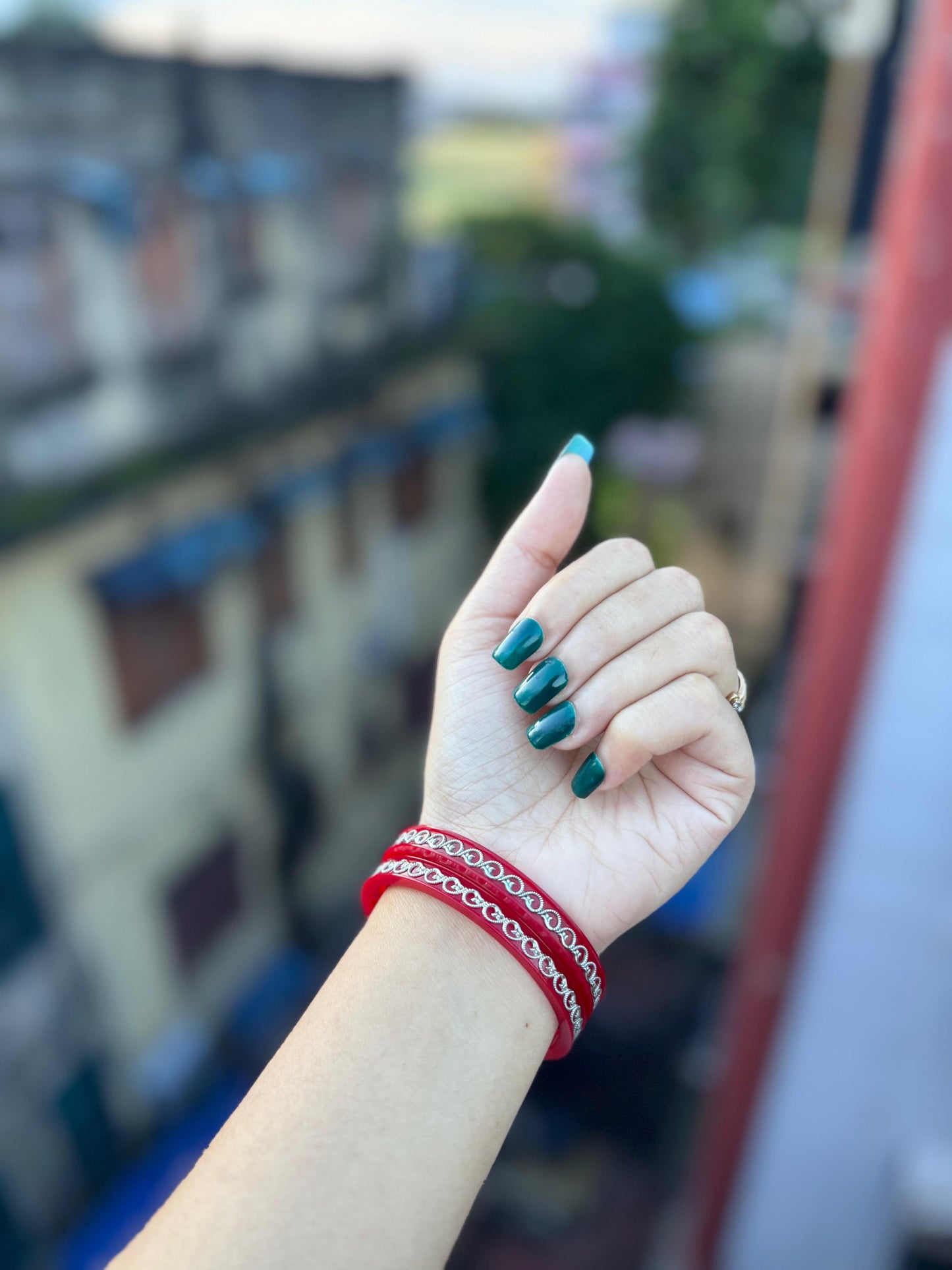 Alpona pola bangle
