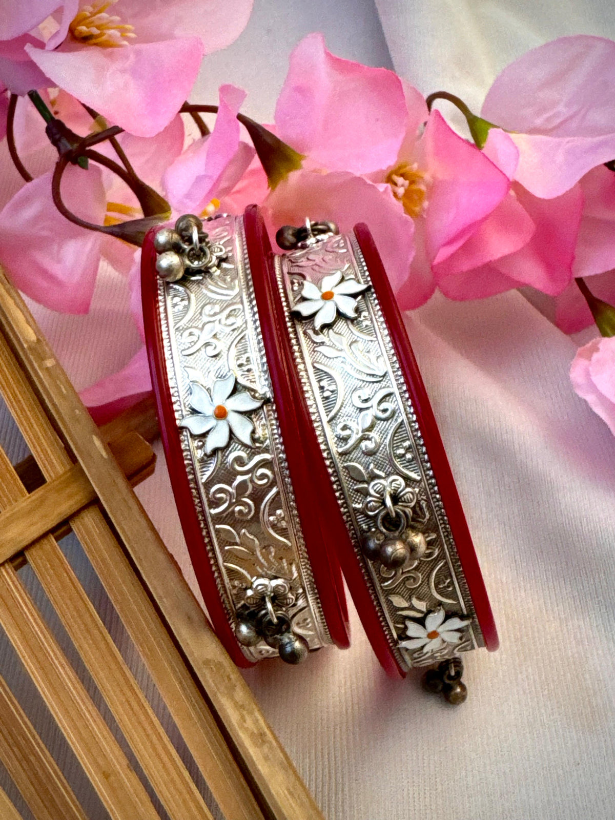 Shiuli tribal pola bangle