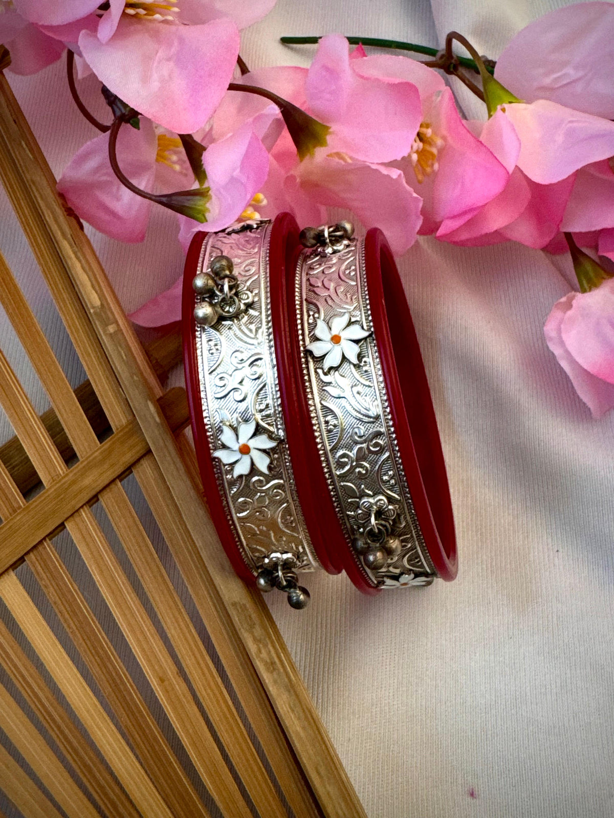 Shiuli tribal pola bangle