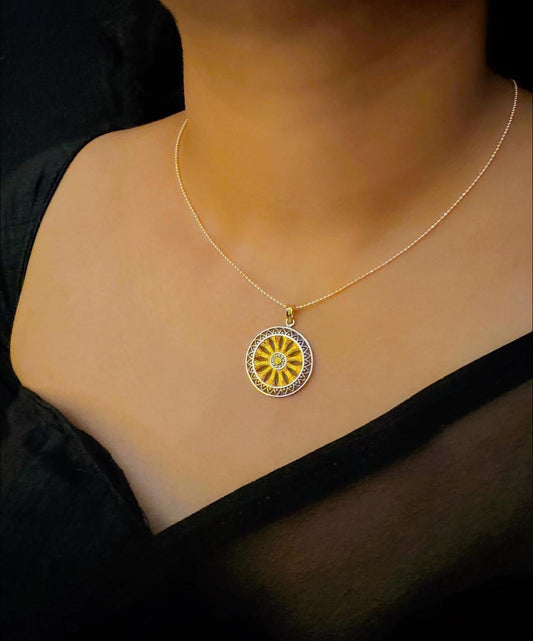 Jagannaths chariot wheel pendant